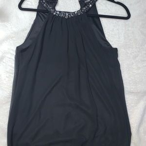Express Rhinestone black shirt XS